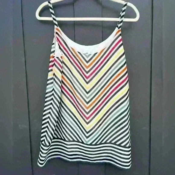 CABI #5042 Stripe Lined Tank Size Medium - Picture 1 of 9